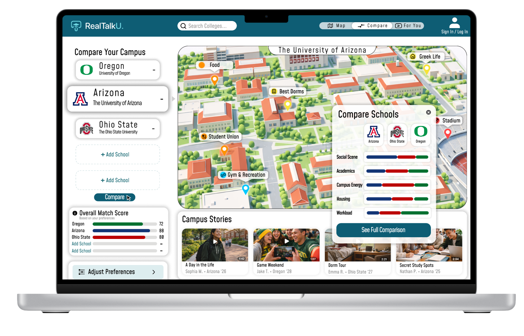 RealTalkU. platform screenshot